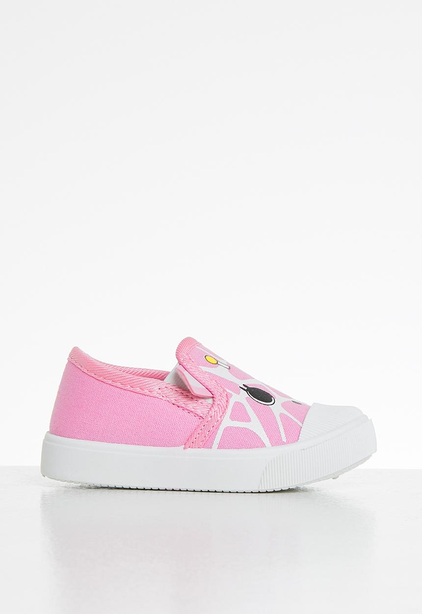 Pop Candy - Girls giraffe slip on - pink