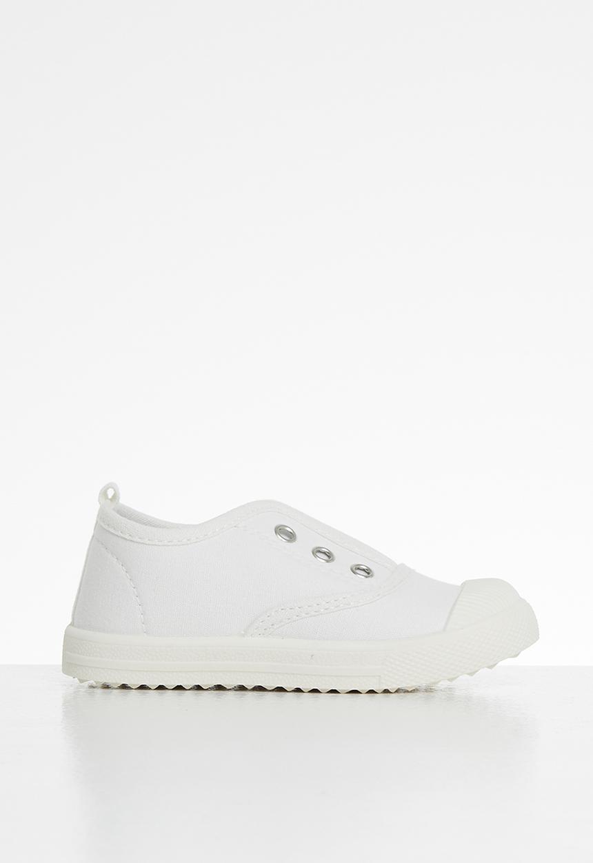 Pop Candy - Boys laceless sneaker - white