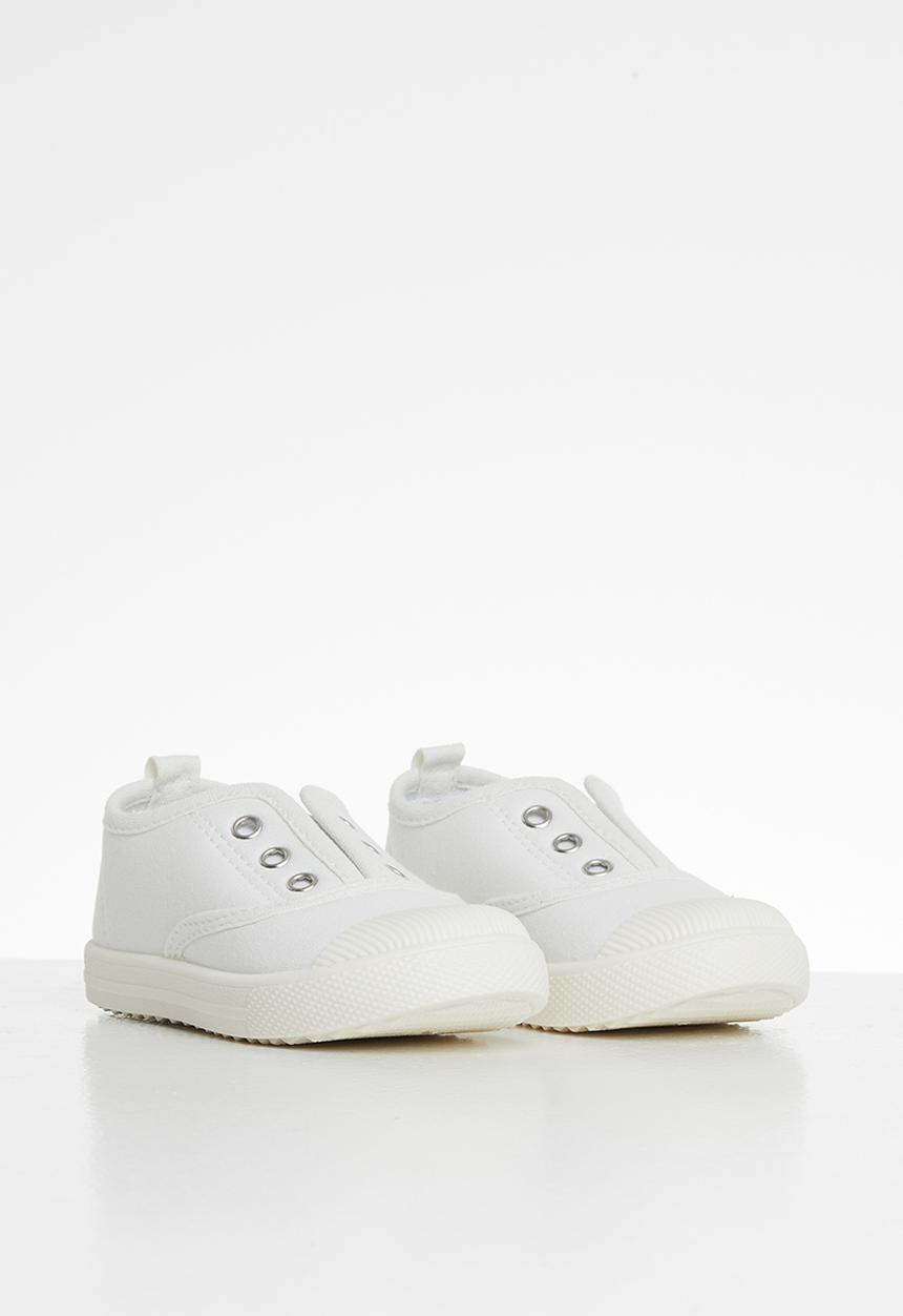 Pop Candy - Boys laceless sneaker - white