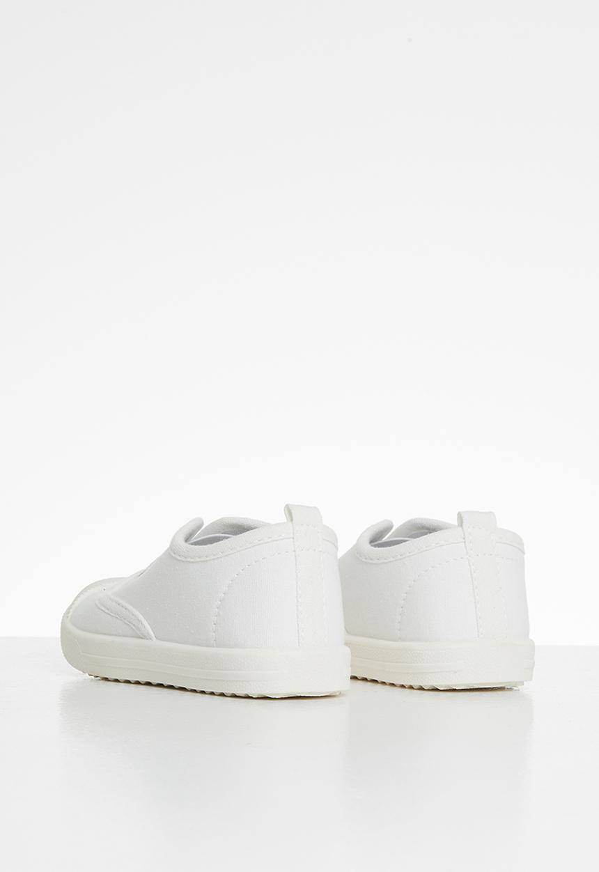 Pop Candy - Boys laceless sneaker - white
