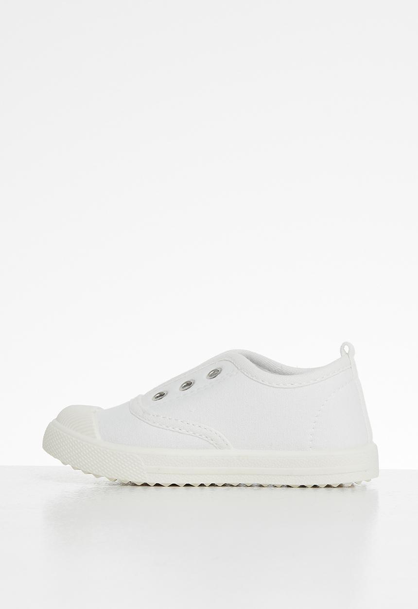 Pop Candy - Boys laceless sneaker - white