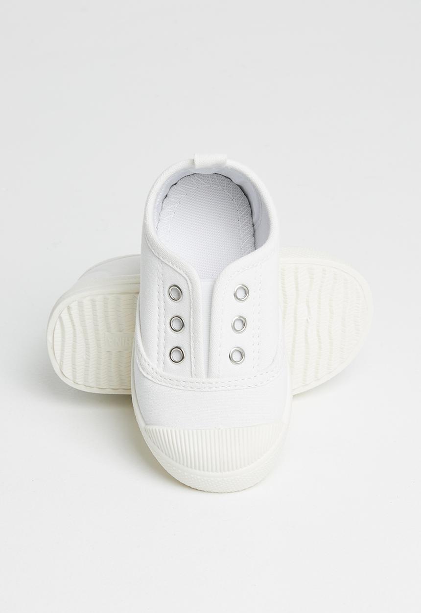 Pop Candy - Boys laceless sneaker - white