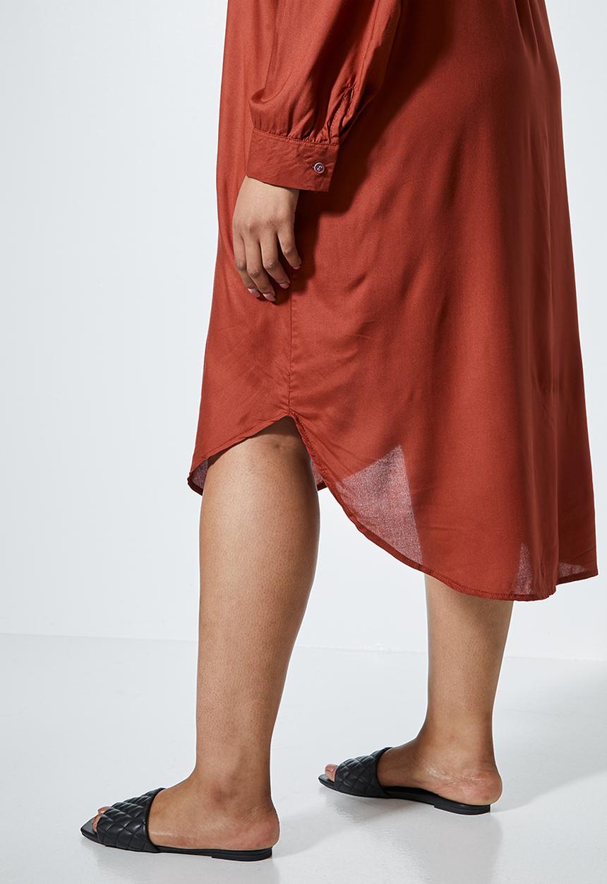 Superbalist - Midi shirt dress - tobacco