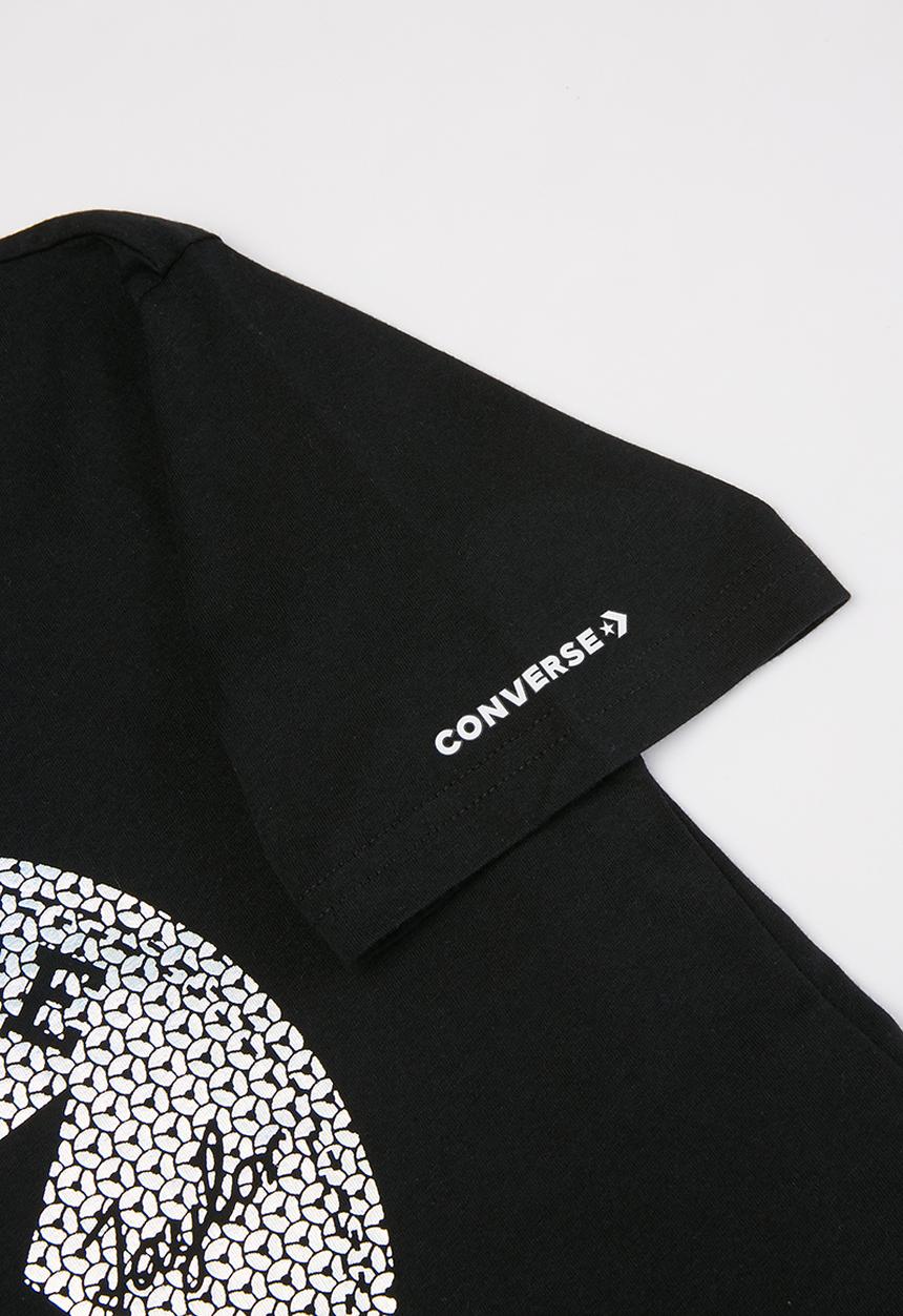 Converse - Cnvg faux sequin chuck boxy tee - black