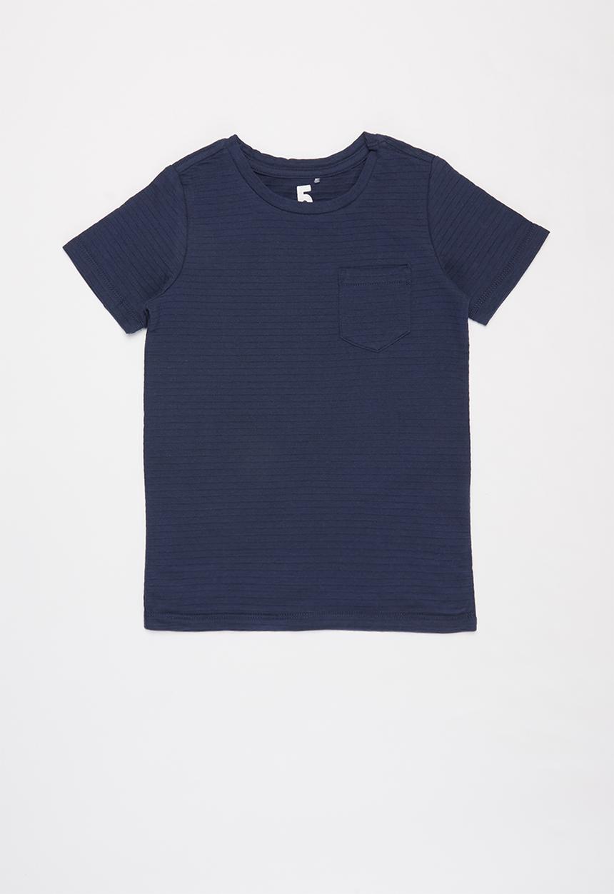Cotton On - Louis short sleeve texture tee multipack - red & navy 