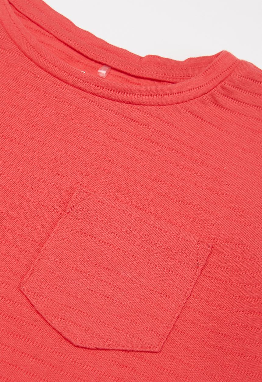 Cotton On - Louis short sleeve texture tee multipack - red & navy 