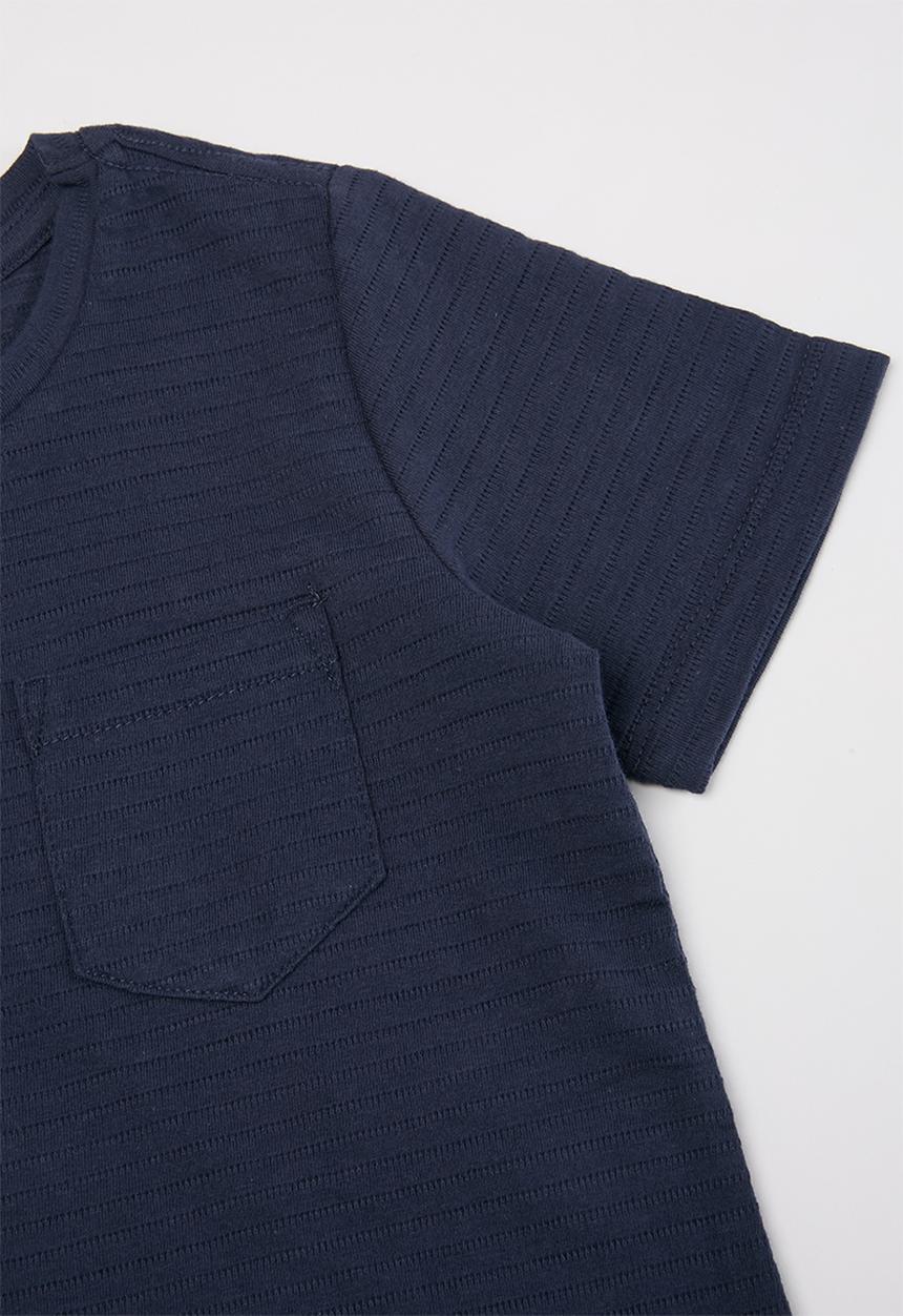 Cotton On - Louis short sleeve texture tee multipack - red & navy 