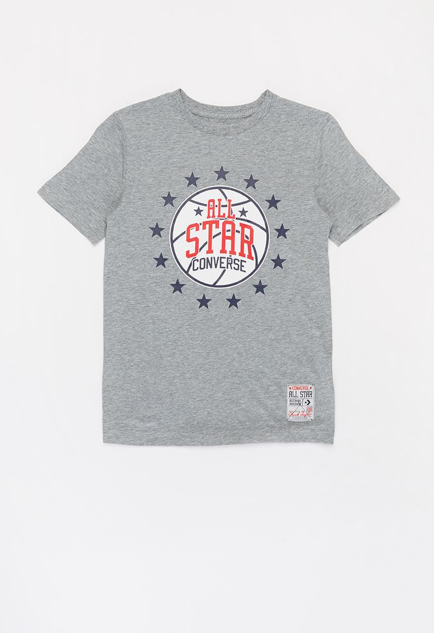 Converse - All star court t-shirt - dk grey heather