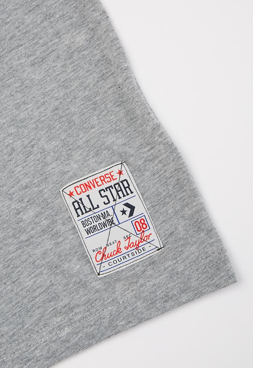 Converse - All star court t-shirt - dk grey heather
