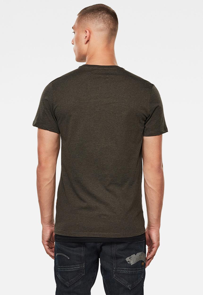 G-STAR - Base-s r t short sleeve - asfalt heather