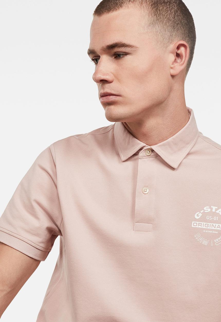G-STAR - Memula originals gr short sleeve polo - pink 
