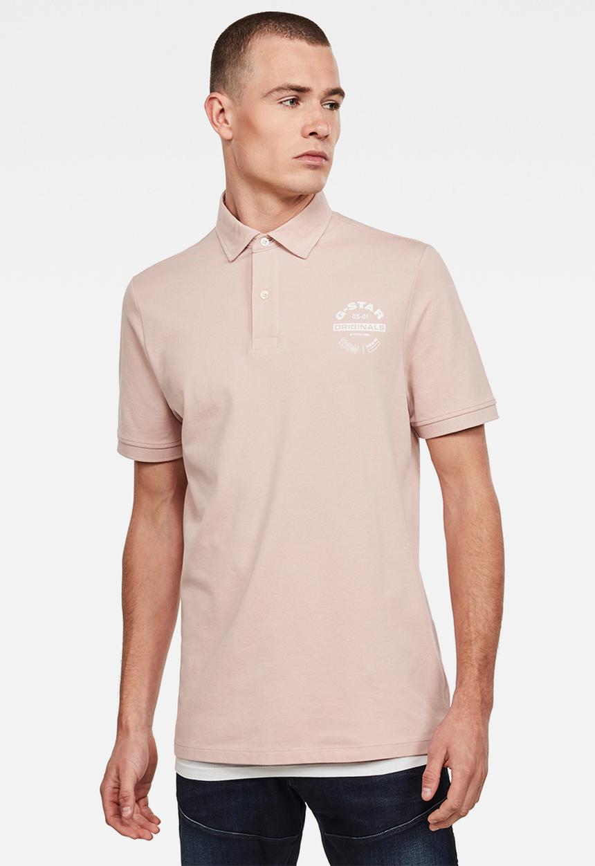 G-STAR - Memula originals gr short sleeve polo - pink 