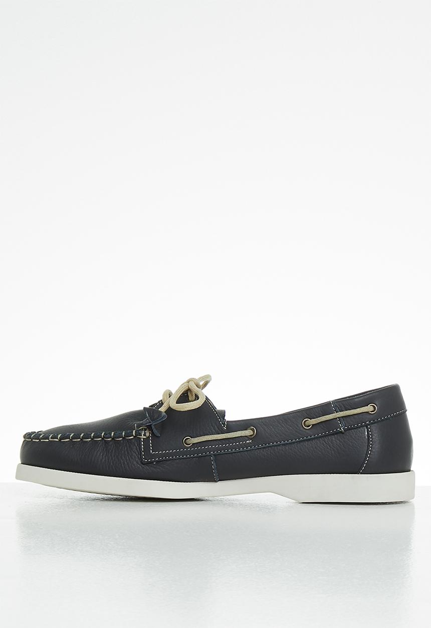 Grasshoppers - Timbego boat leather - natan navy