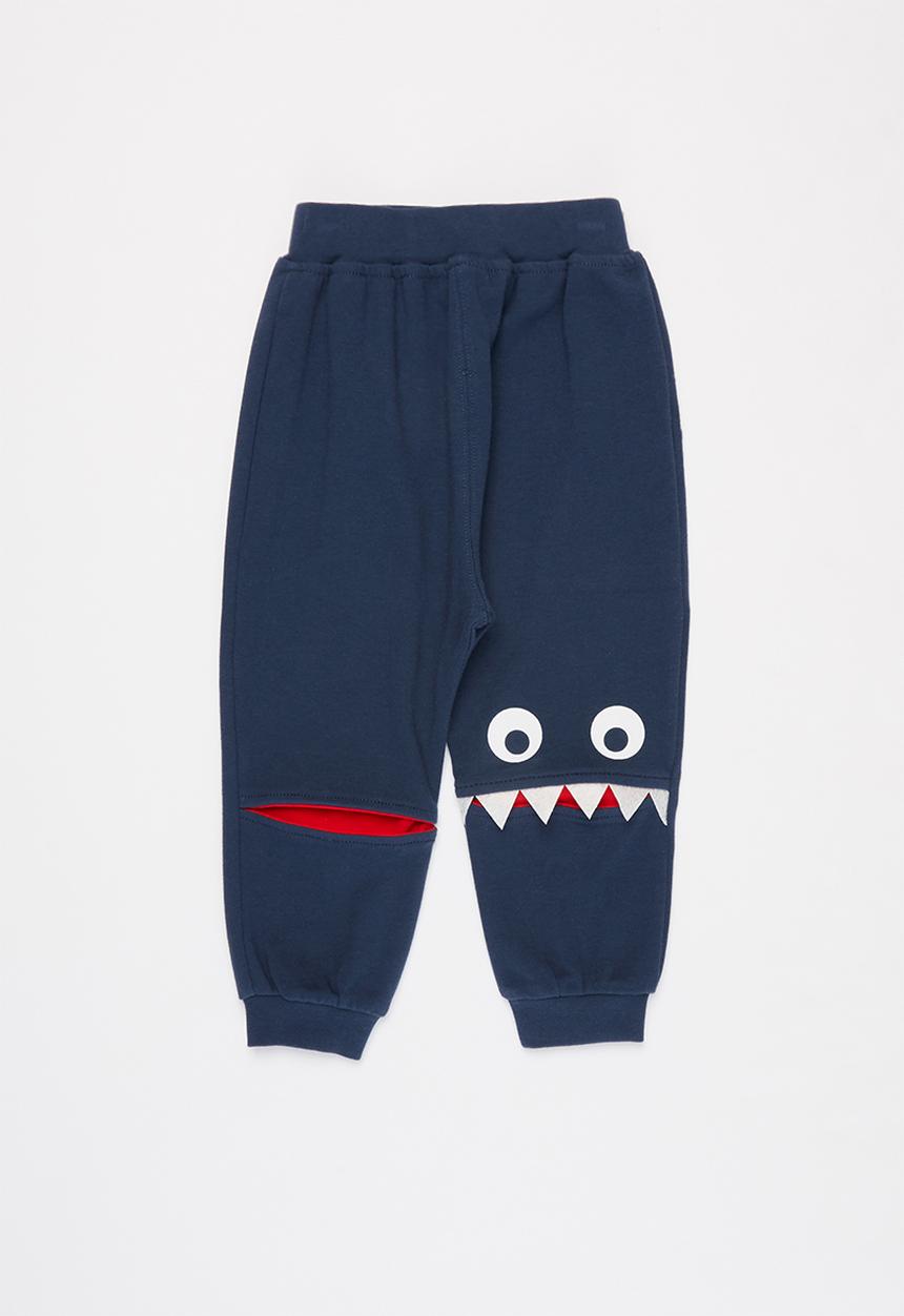 Pop Candy - Boys monster pants - navy