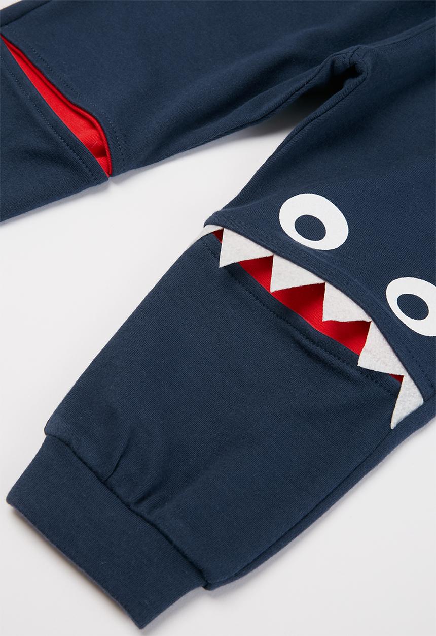 Pop Candy - Boys monster pants - navy