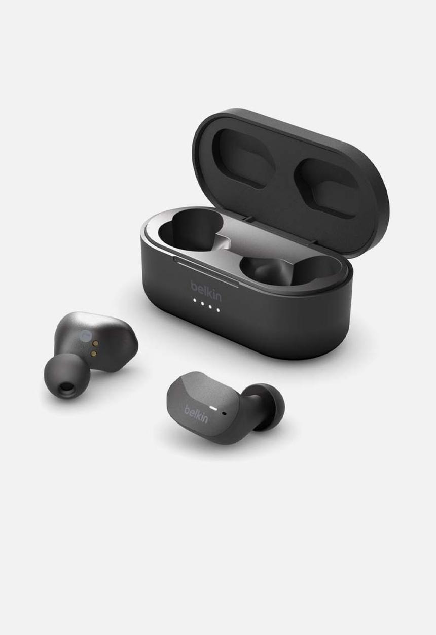 Fitbit - Fitbit sense black + belkin earbuds bundle