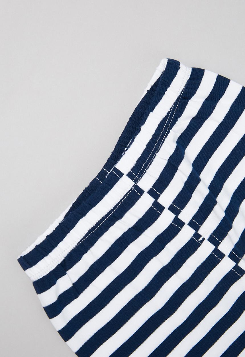 Pop Candy - Girls stripe legging - navy & white