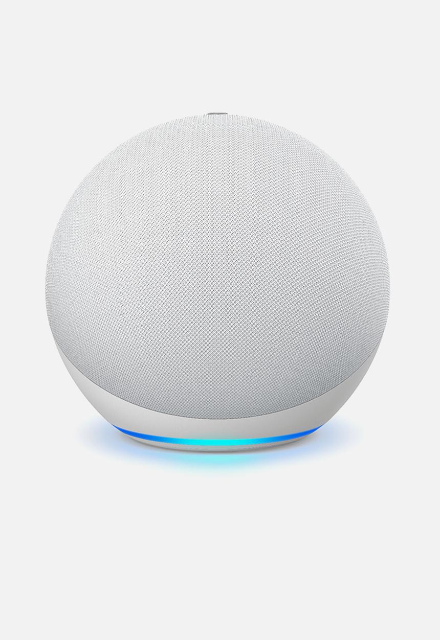 Amazon - Amazon Echo Dot 4th Generation Smart Speaker - Glacier White