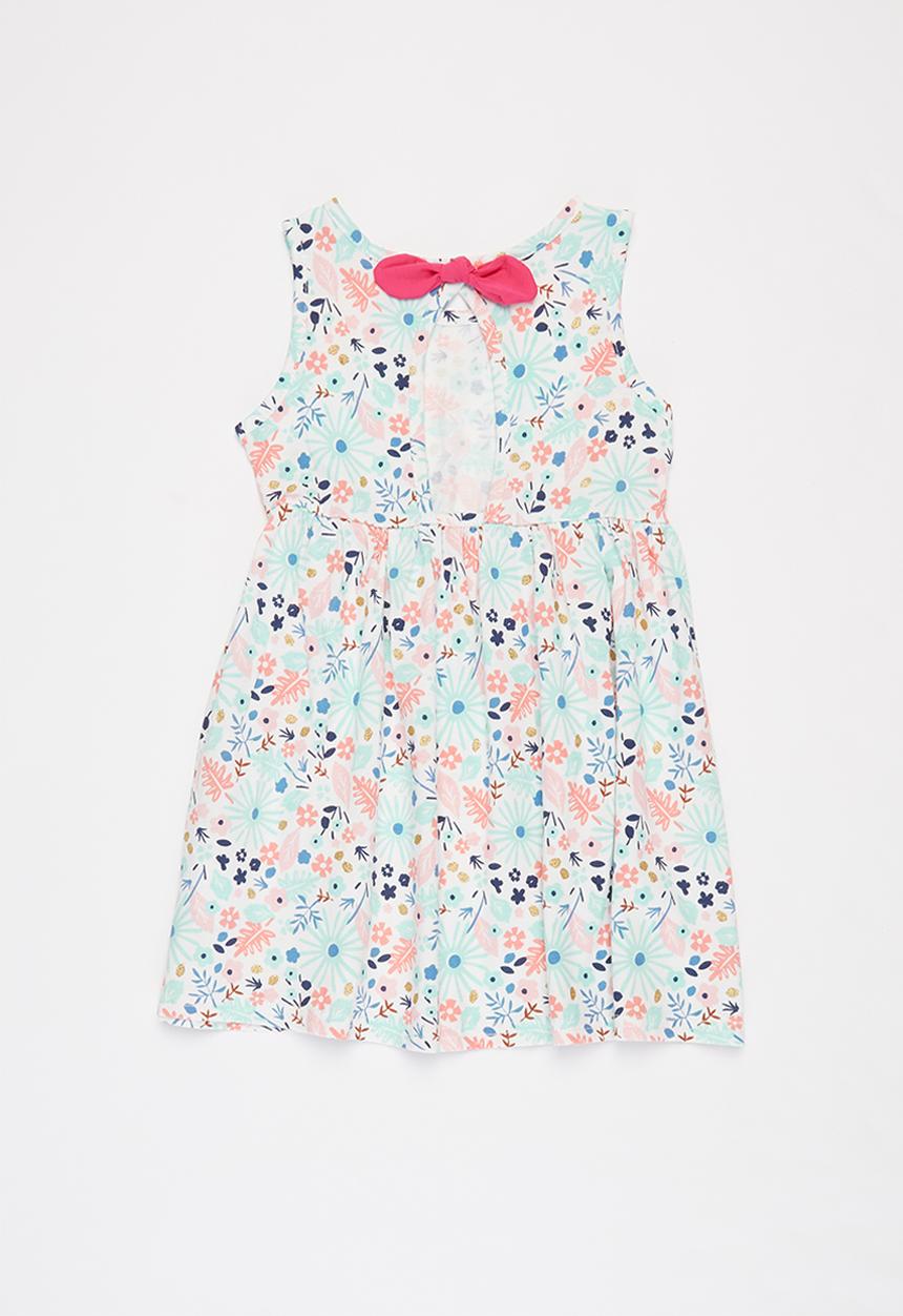 Pop Candy - Girls printed sleeveless dress - white