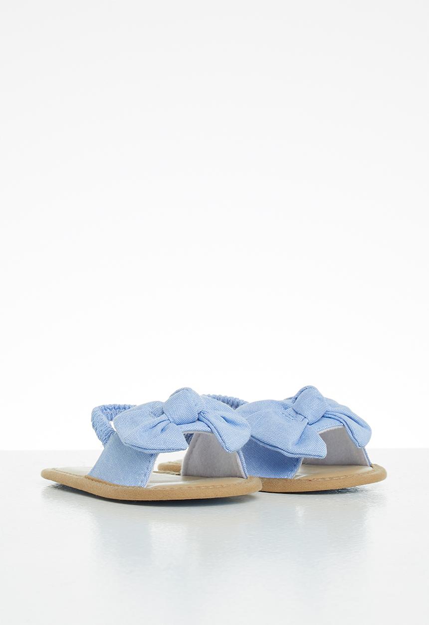 Pop Candy - Girls bow elastic sandal - blue