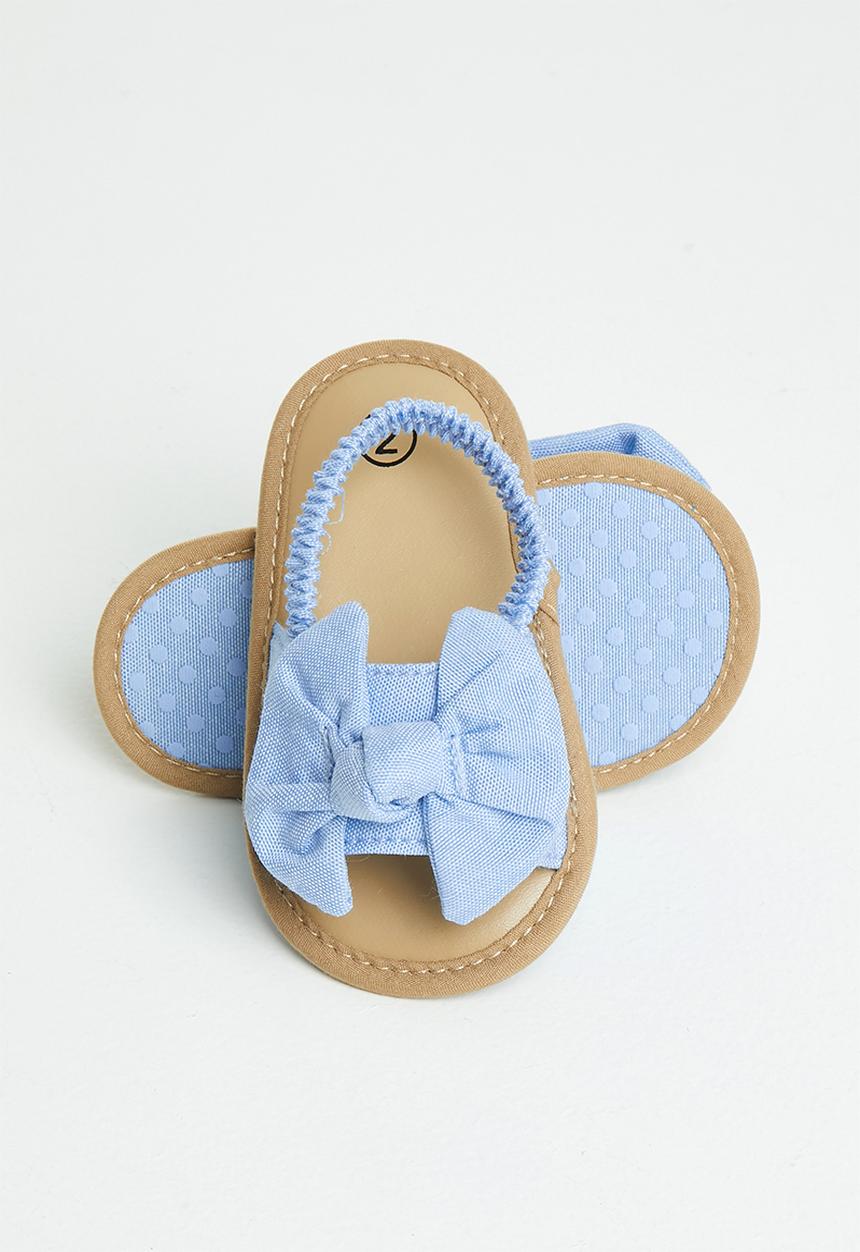 Pop Candy - Girls bow elastic sandal - blue