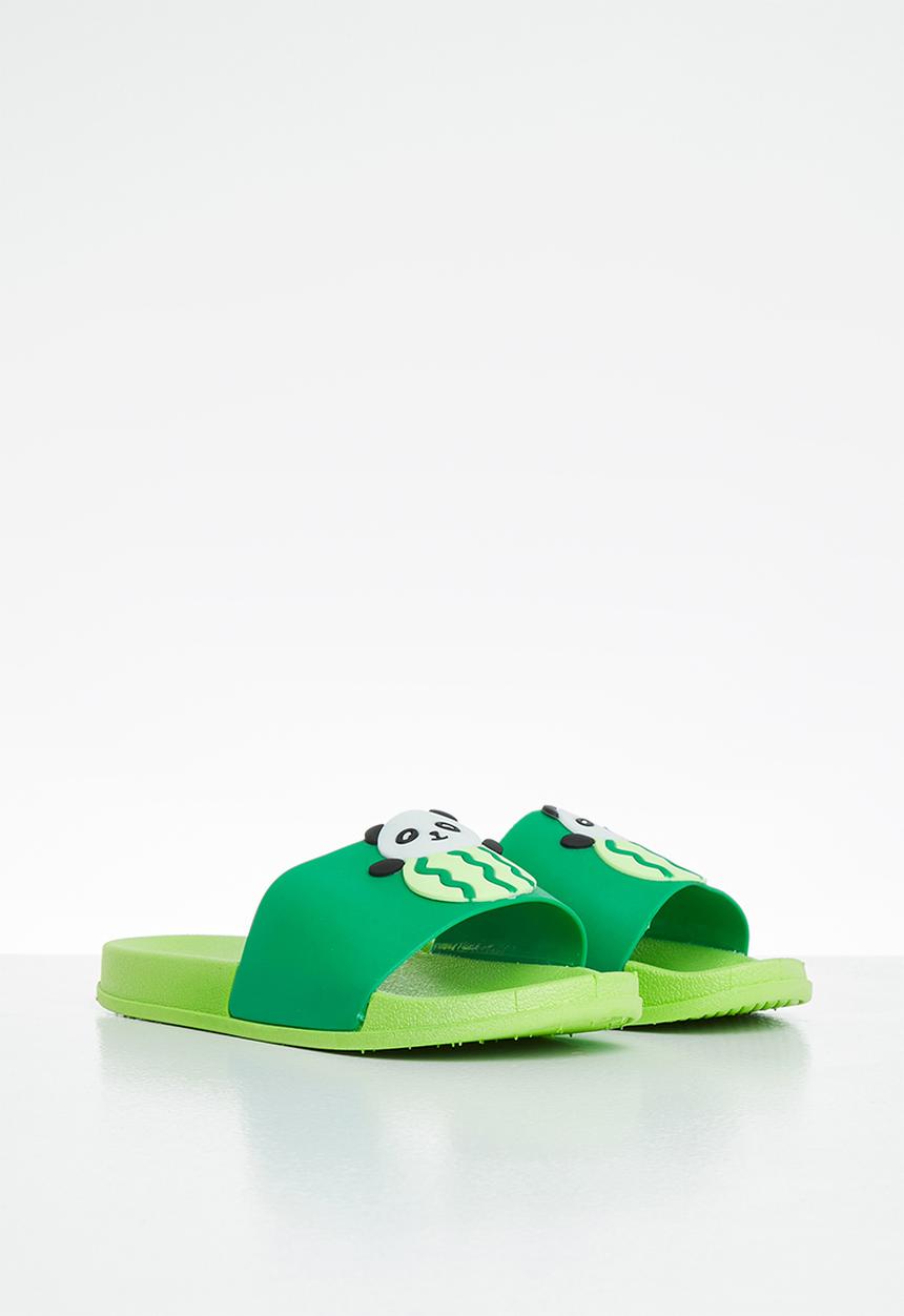 Pop Candy - Boys panda slides - green