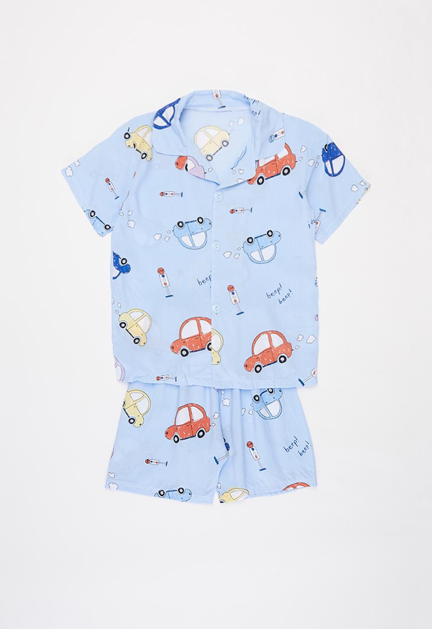 Pop Candy - Boys car pj set - blue
