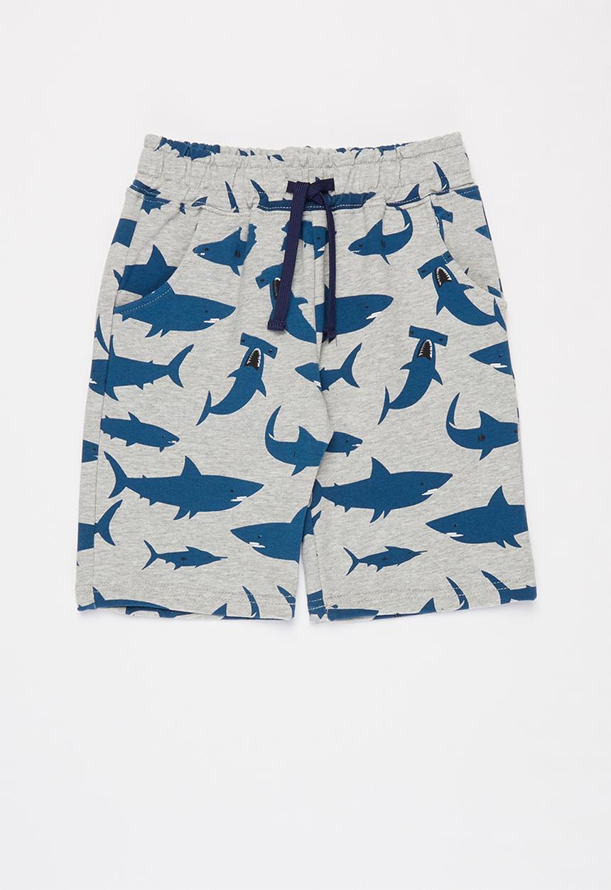 Pop Candy - Boys shark shorts - grey 