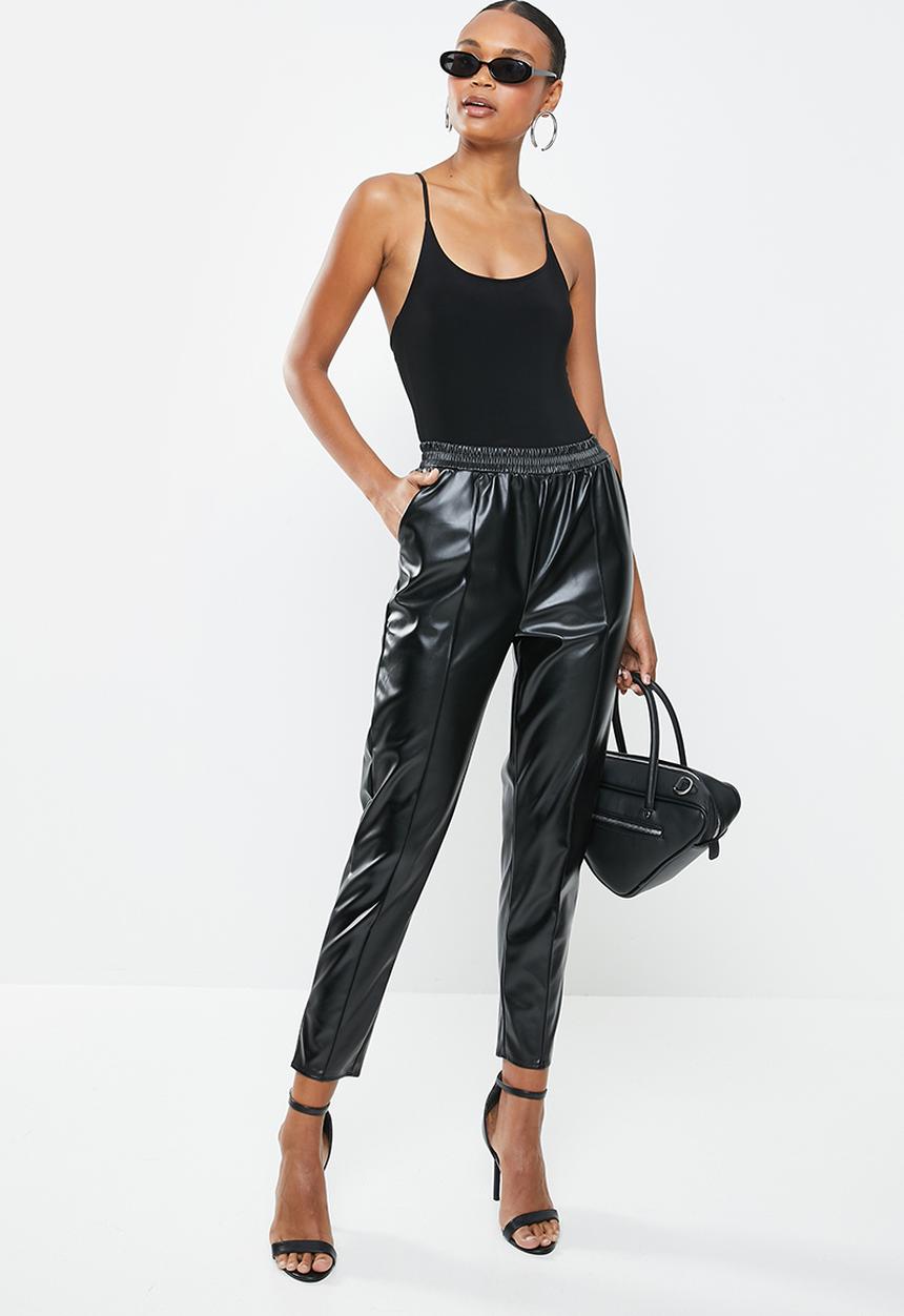 Missguided - Cross over strappy bodysuit - black