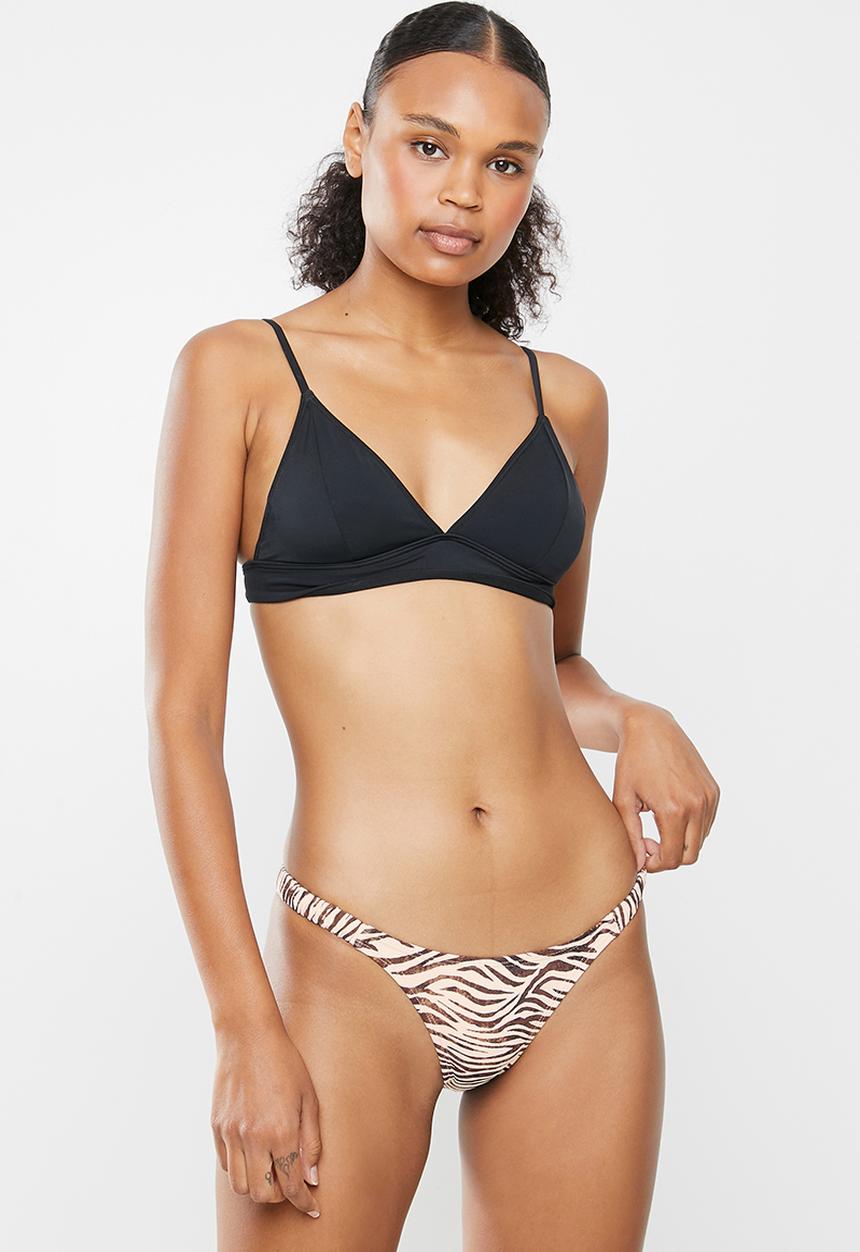 Cotton On - Refined high side brazilian bikini bottom - beige