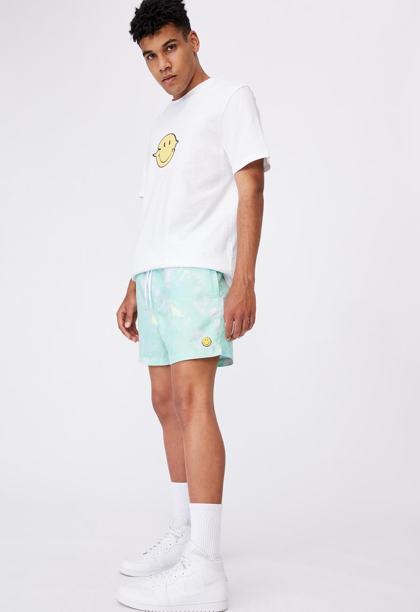 Factorie - Smiley resort short - lcn smi tie dye smiley