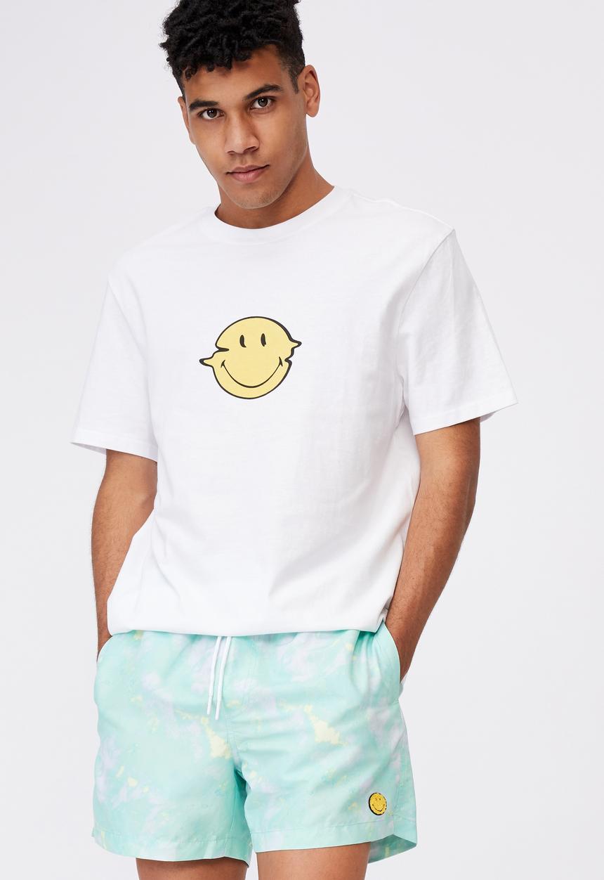 Factorie - Smiley resort short - lcn smi tie dye smiley