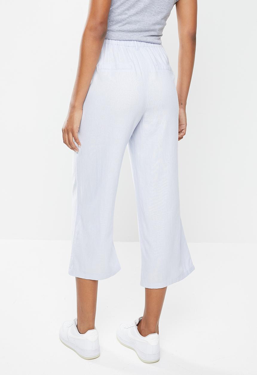Cotton On - Cindy wide leg pant - pale blue