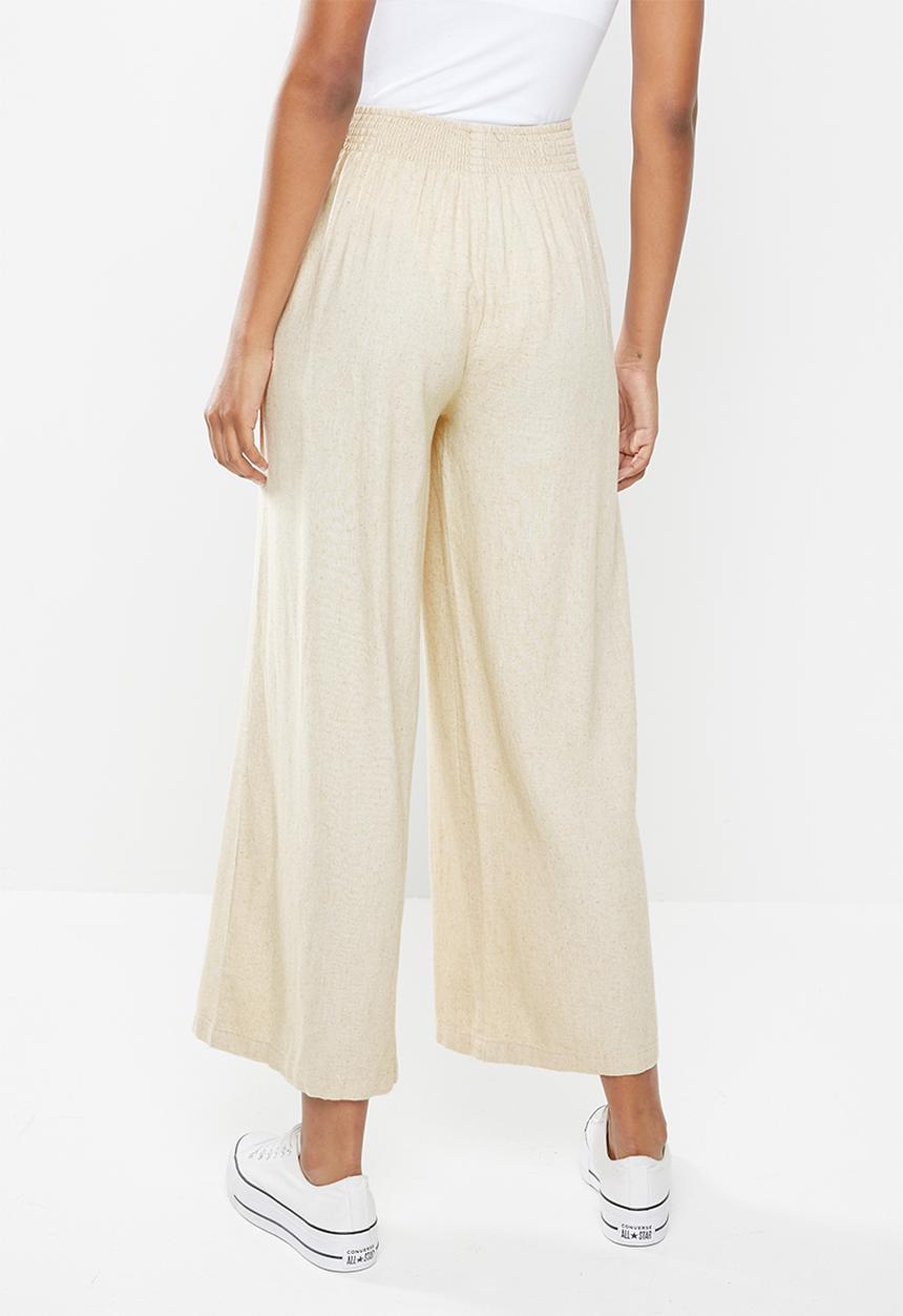 Cotton On - Wide leg paradise pants - latte