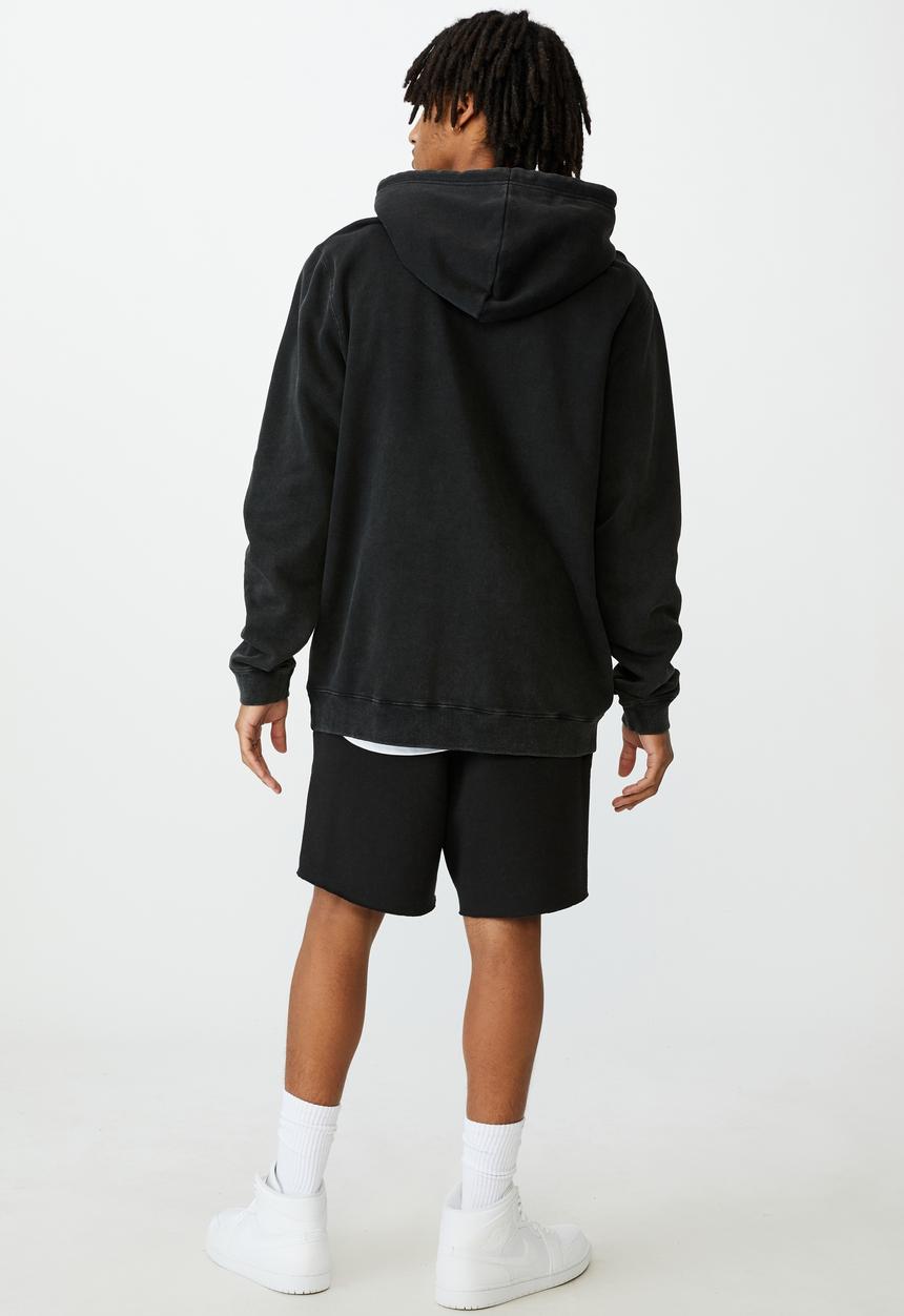 Factorie - Oversized icon hoodie - washed black