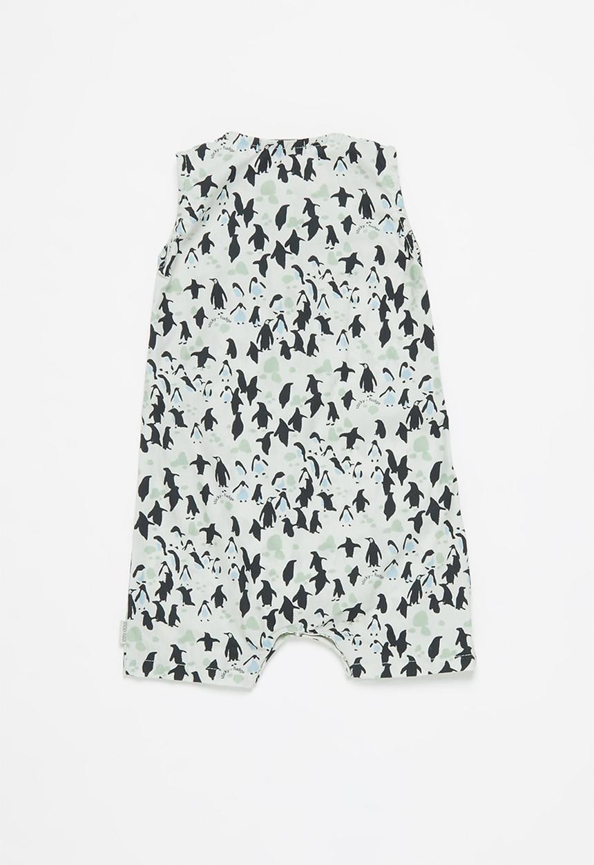 Sticky Fudge - Sleeveless penguin romper - multi