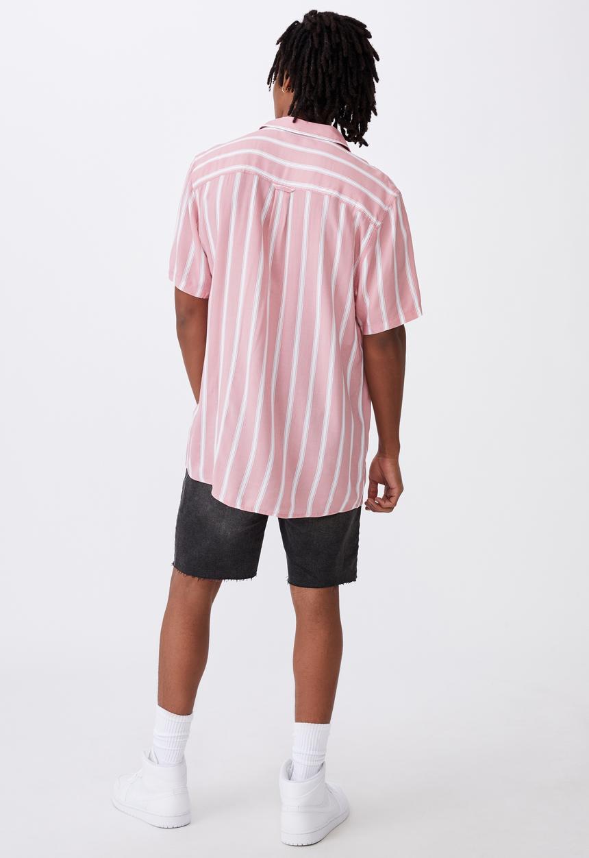 Factorie - Resort shirt - pink stripe