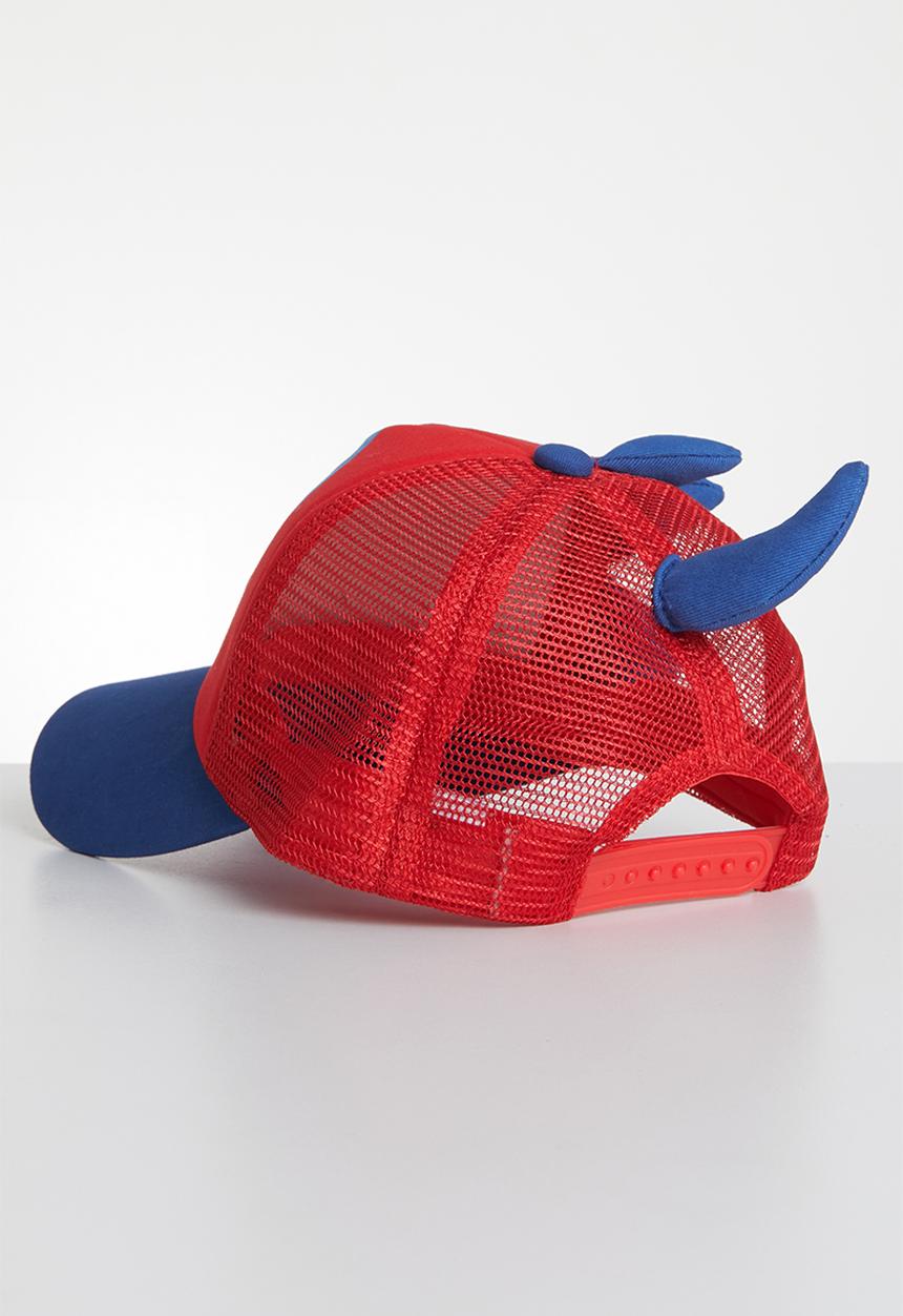 Pop Candy - Boys dino cap - blue & red 