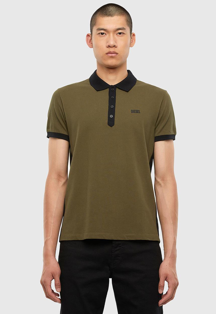 Diesel  - T-skatt-b1 polo - olive brown