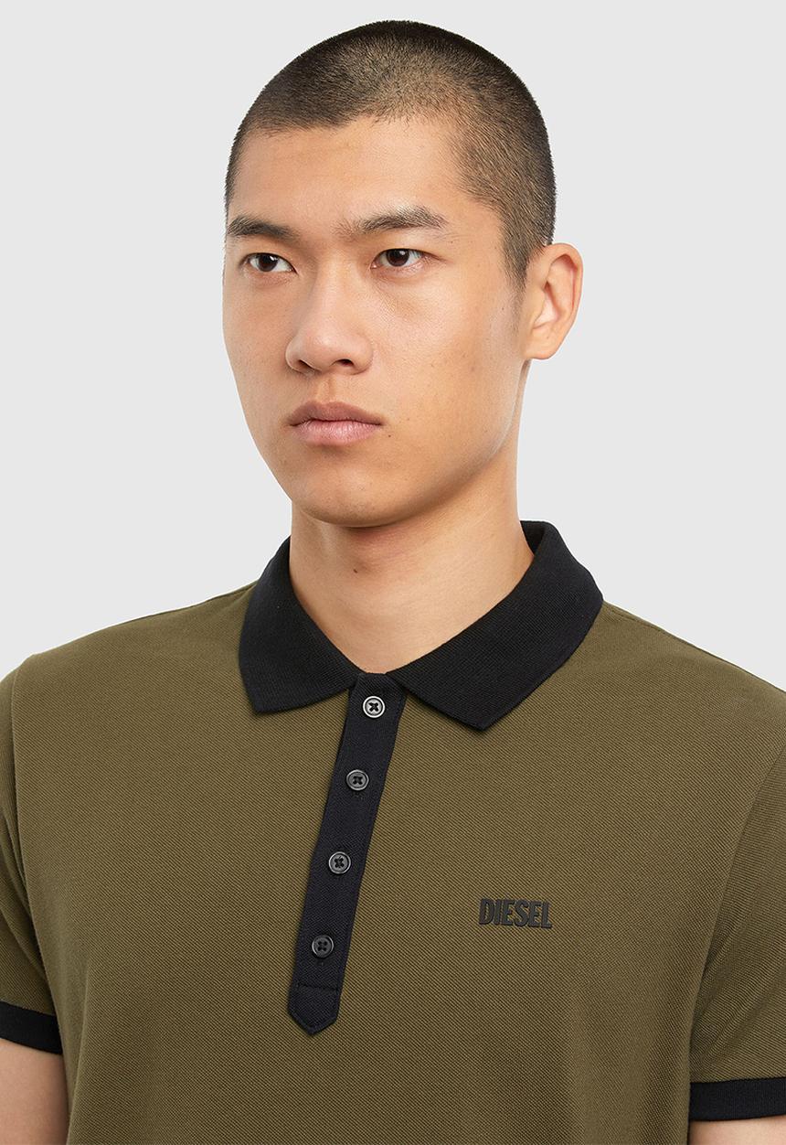 Diesel  - T-skatt-b1 polo - olive brown