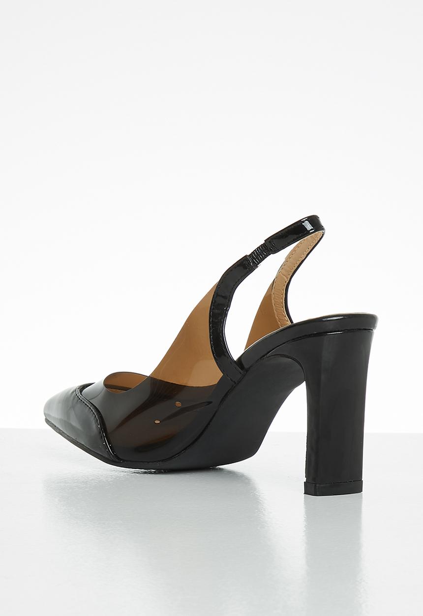 Seduction - Slingback block heel - black