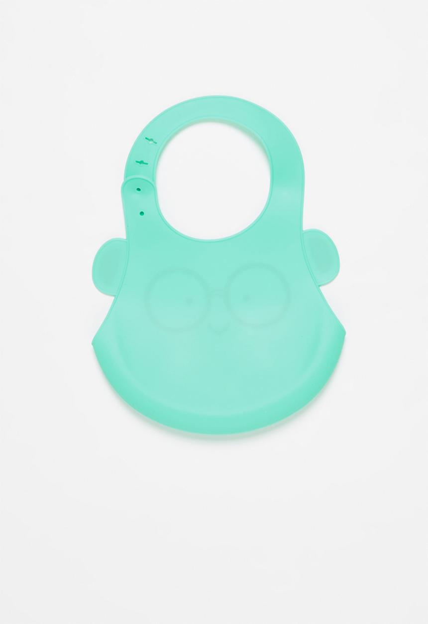 Pop Candy - Baby carrot waterproof bib - blue & orange