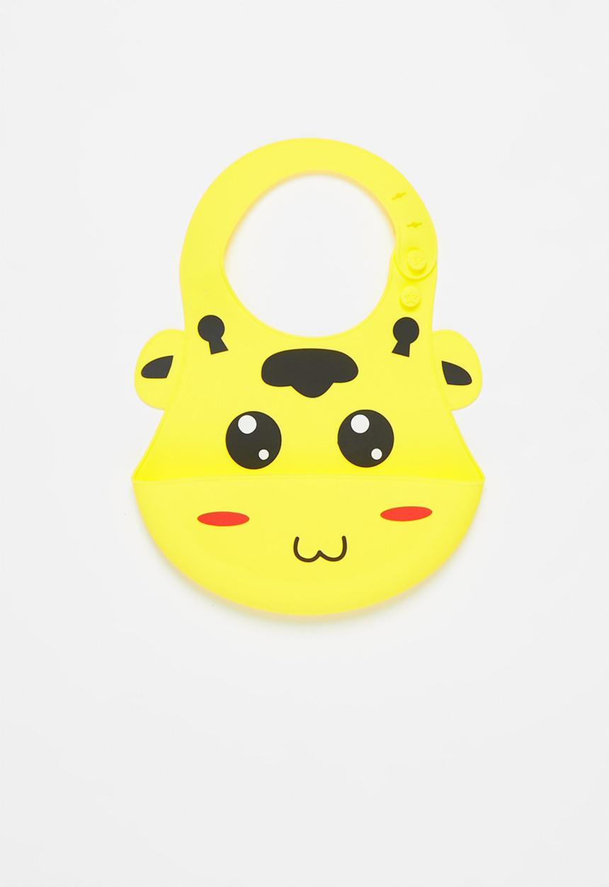 Pop Candy - Baby giraffe waterproof bib - yellow