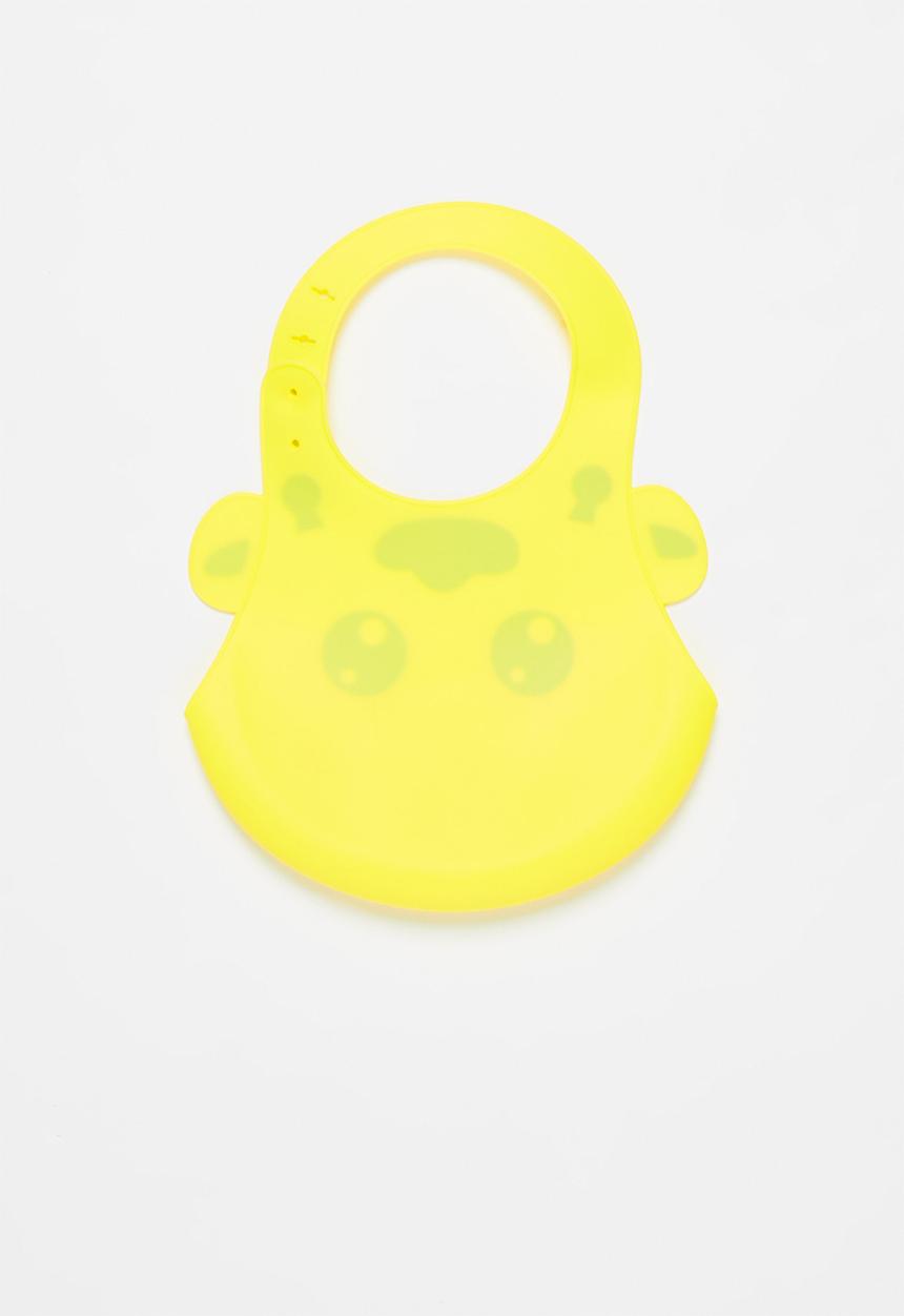 Pop Candy - Baby giraffe waterproof bib - yellow