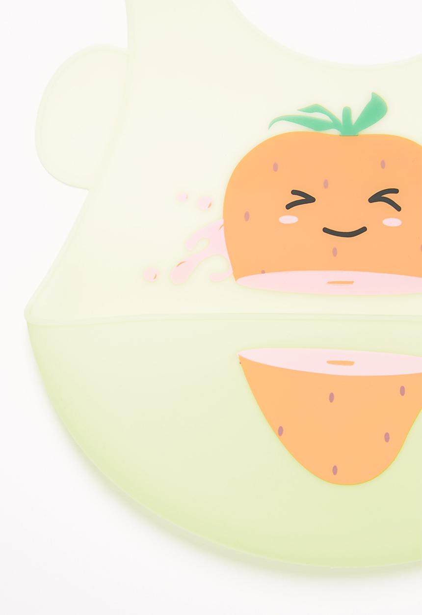 Pop Candy - Baby strawberry waterproof bib - green