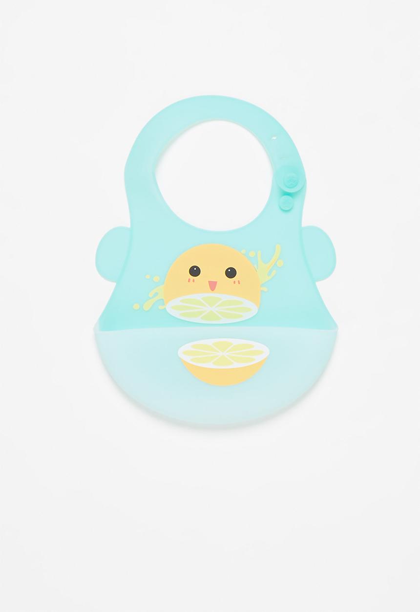 Pop Candy - Baby citrus waterproof bib - light blue
