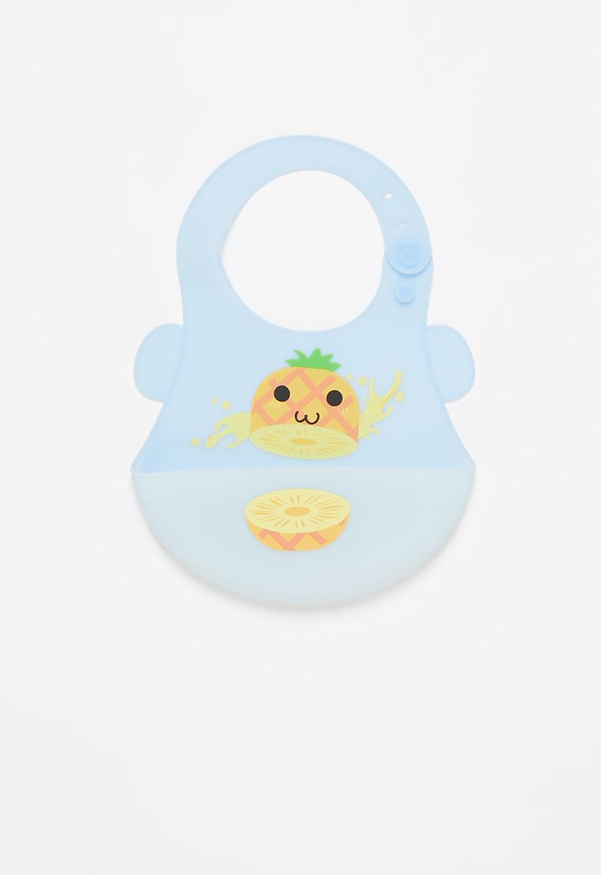 Pop Candy - Baby pineapple waterproof bib - blue