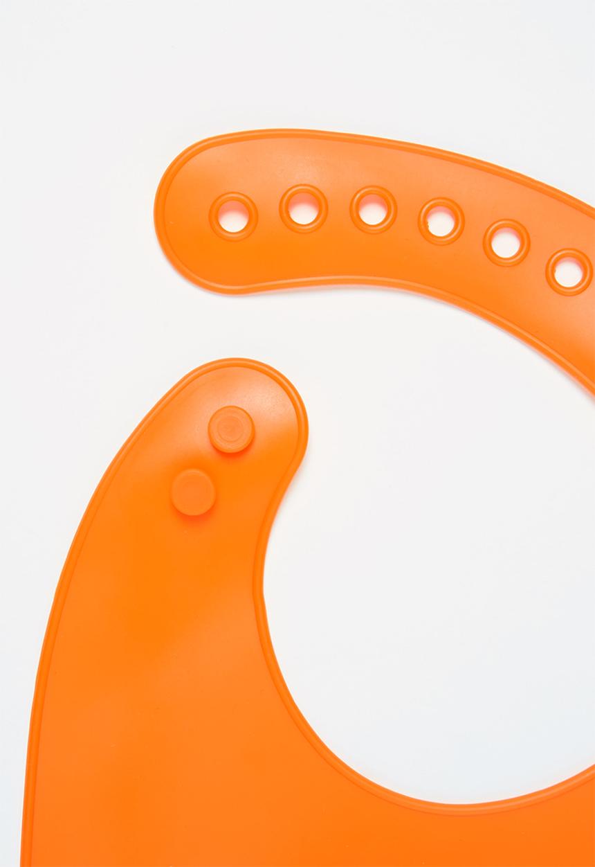 Pop Candy - Baby elephant waterproof bib - orange