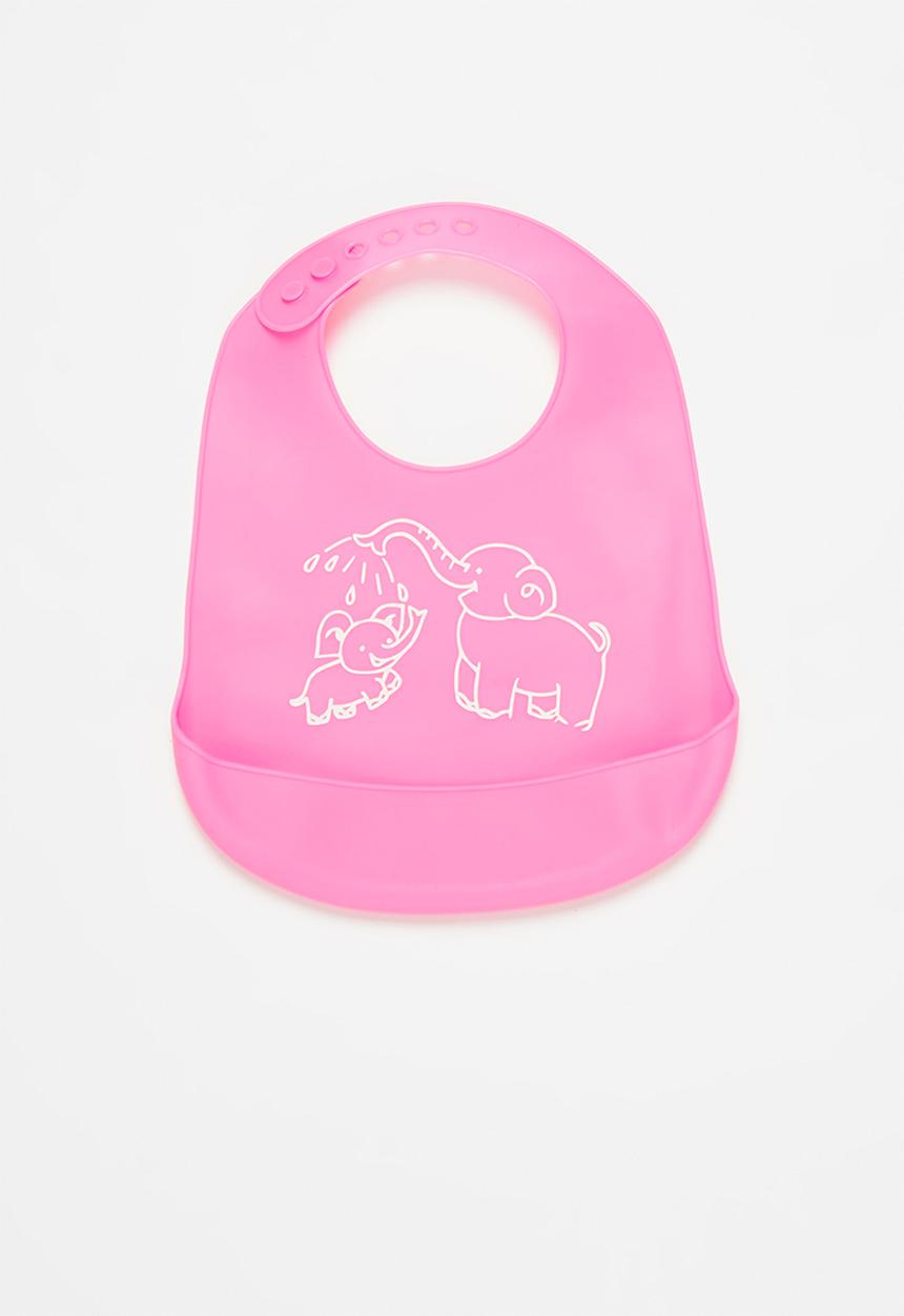 Pop Candy - Baby elephant waterproof bib - pink