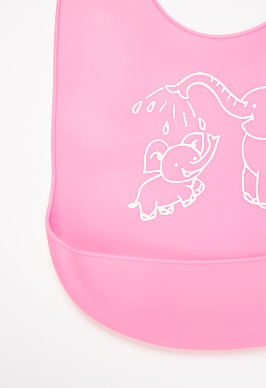 Pop Candy - Baby elephant waterproof bib - pink
